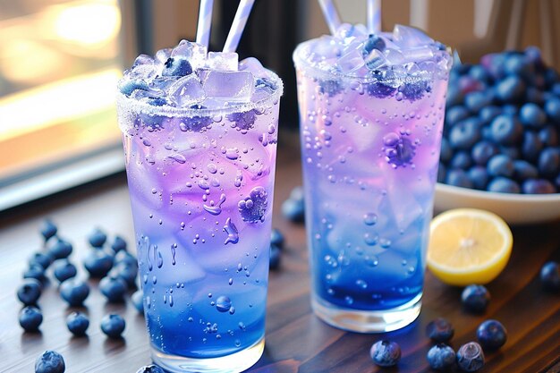 Photo blueberry bliss refreshing antioxidant drink