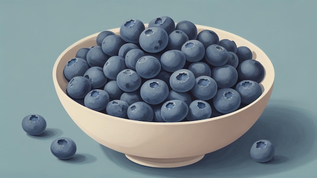 Blueberry in bowl