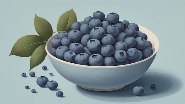 Blueberry in bowl