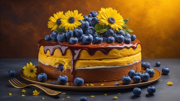 Blueberry cake