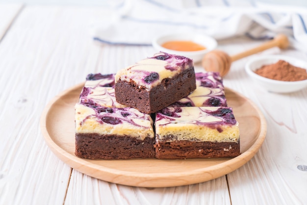 blueberry cheese brownies