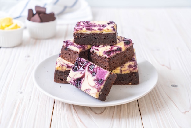 blueberry cheese brownies