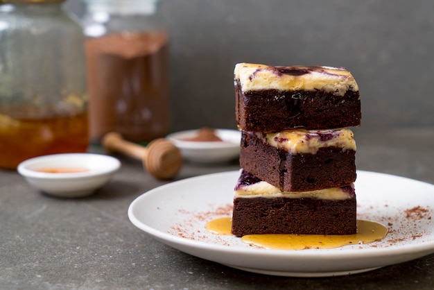 blueberry cheese brownies