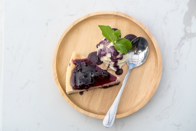 Blueberry cheese cake