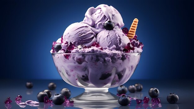 Photo blueberry cheesecake gelato