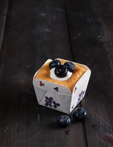 Blueberry ciffon cup cake of Hokkaido Chiffon Cupcakes