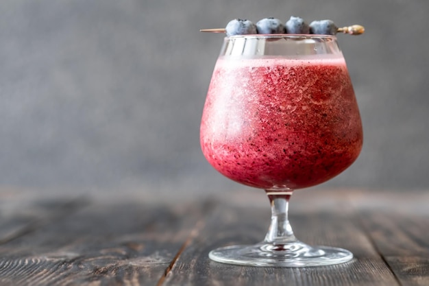 Blueberry daiquiri cocktail