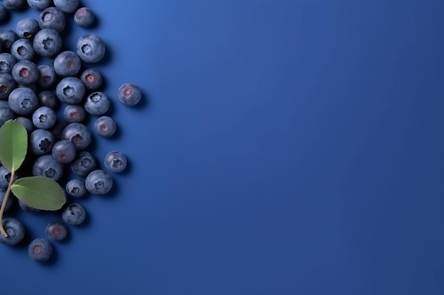 Photo blueberry fruit background generate ai