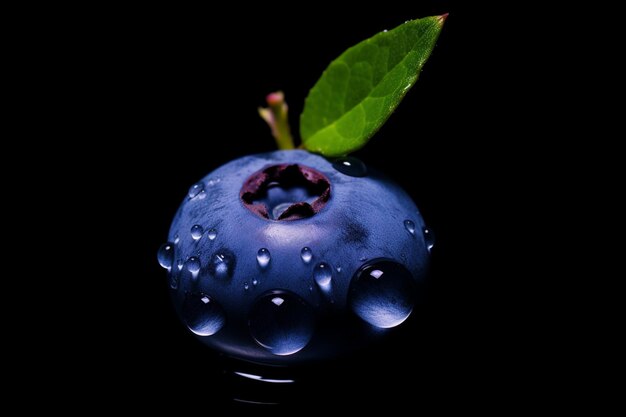 Blueberry isolated on alpha layer