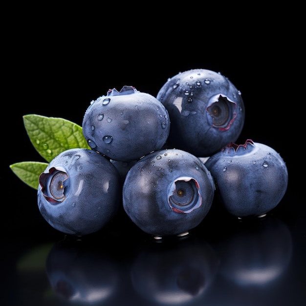 Blueberry isolated Illustration AI GenerativexA