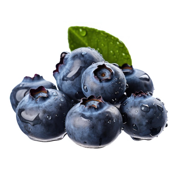 Blueberry isolated Illustration AI GenerativexA