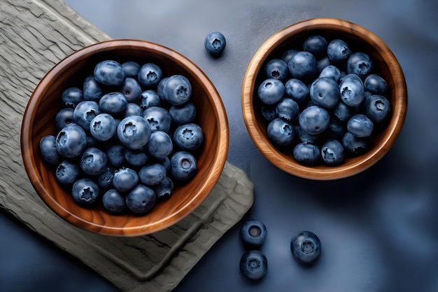 blueberry on isolated table