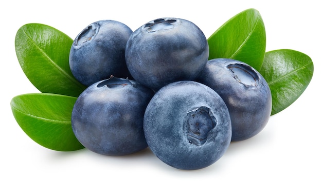 Blueberry isolated on white background