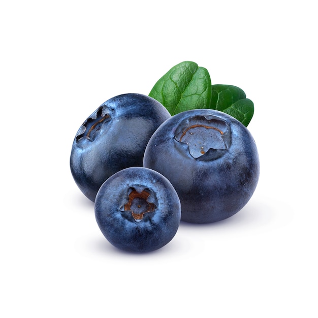 Blueberry isolated on white background