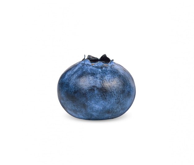 Blueberry isolated on white clipping path