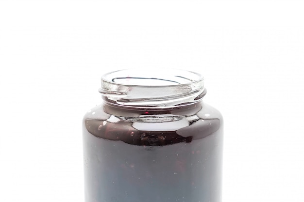 blueberry jam in jar