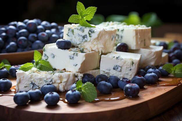 Foto formaggio chevre a mirtillo e limone