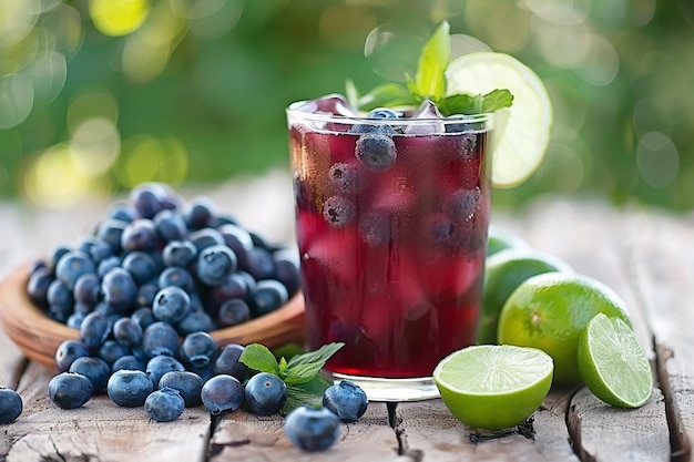 Blueberry Lime Fizz Summers Sparkling Indulgence