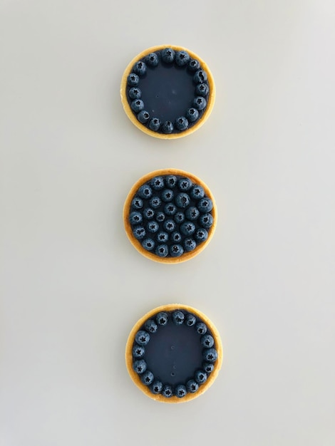 Photo blueberry pies