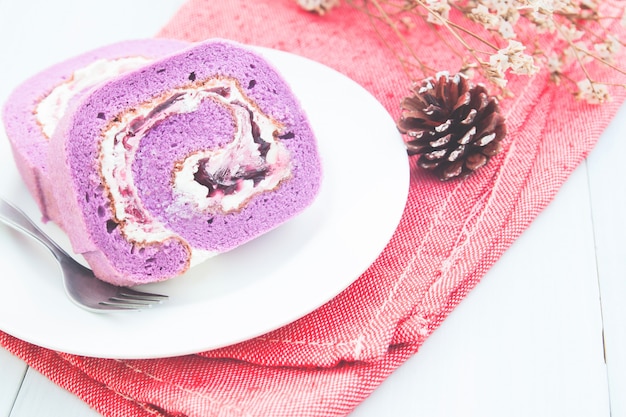 Blueberry roll cakes, Bakery