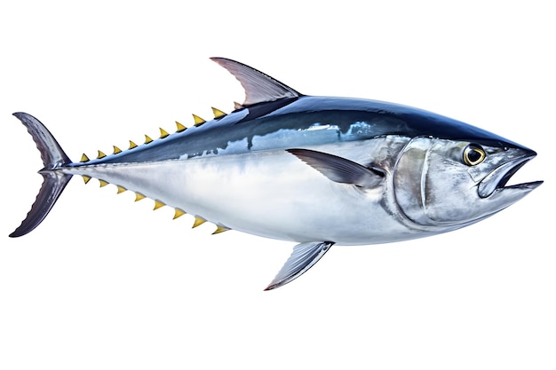 A bluefin tuna fish with a sharp tail