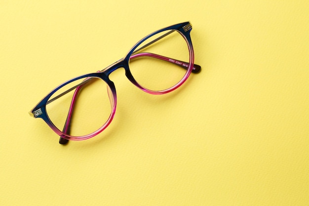 Bluepink glasses with clear lenses