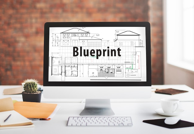 Blueprint Architecture Engineering Detailed Concept