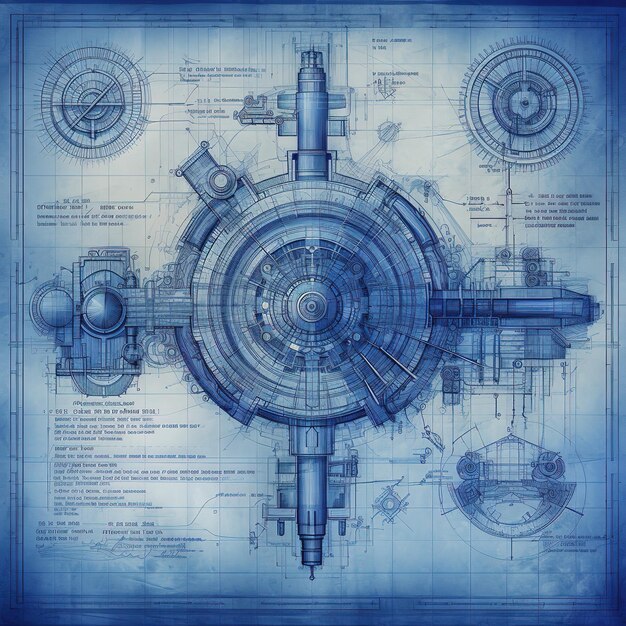 Photo blueprint background