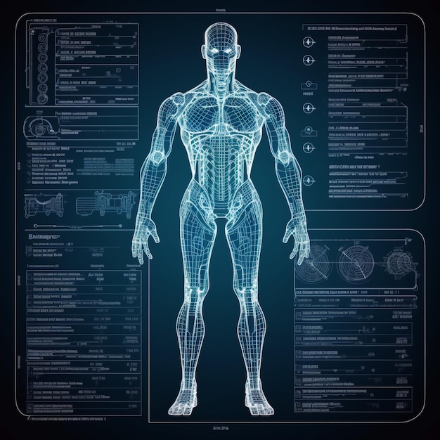 Blueprint of a cyborg