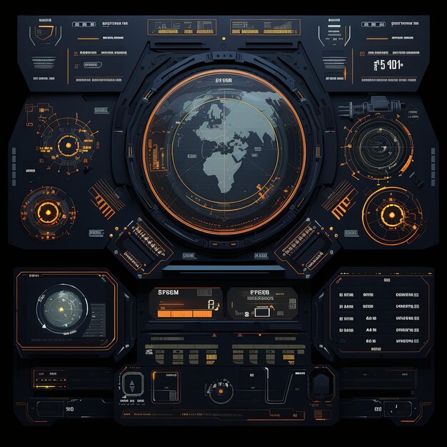 Photo blueprint of a teleportal flat graphics