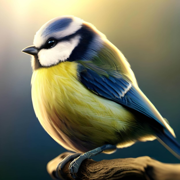 Bluetit beeld van hoge kwaliteit