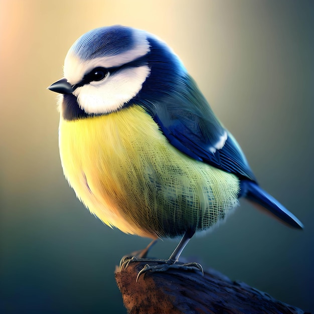 Bluetit Bird beeld van hoge kwaliteit