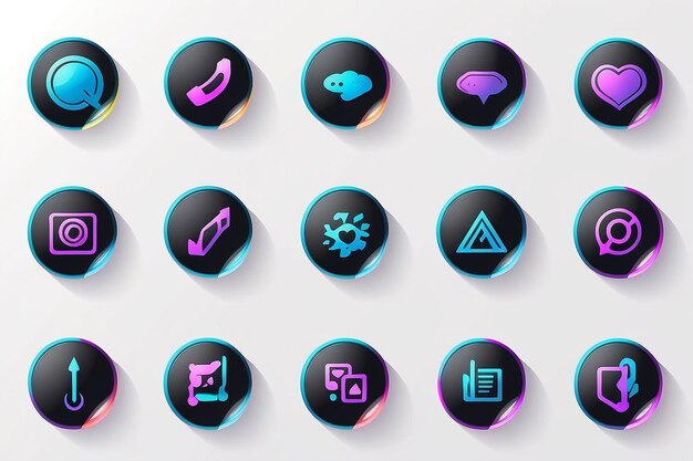 Bluetooth icons set Design can use for web and mobile app