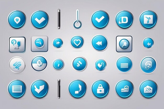 Bluetooth icons set Design can use for web and mobile app