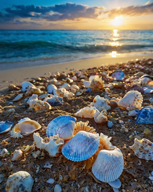 bluewhite sunset echoes of the sea