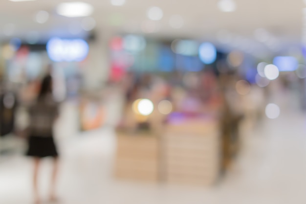 blur background image of shopping mall or department store 