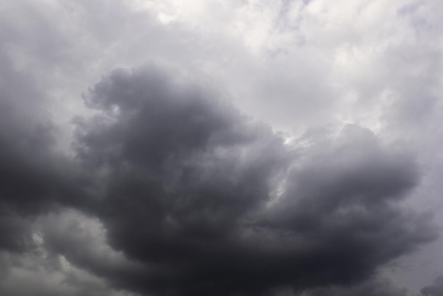 Blur the background of the sky and rain clouds