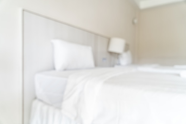 Photo blur bedroom interior