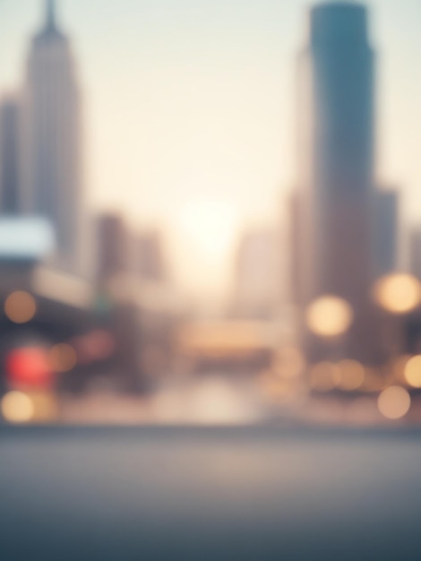 Photo blur blurred city view background