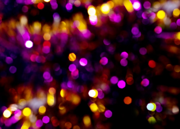 Blur bokeh of light. Christmas defocused background.