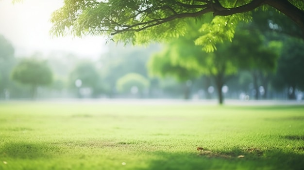 Blur Defocused Park Garden in Green Nature