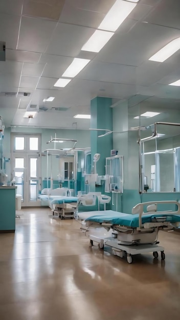 Blur hospital and clinic interior