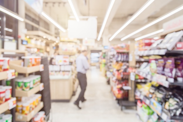 blur image background of convenient store