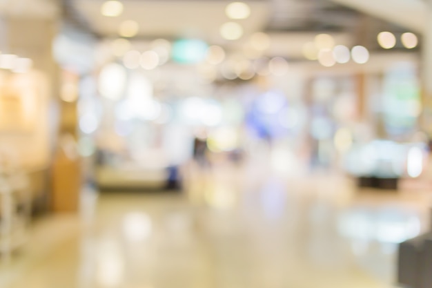 blur image background of supermarket in shopping mall