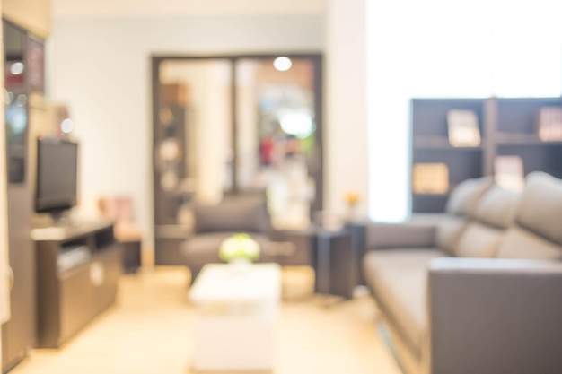 Blur image of modern living room interior