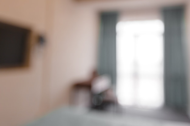 Blur image of modern room at home