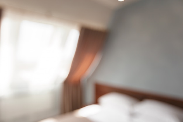 Blur image of modern room at home