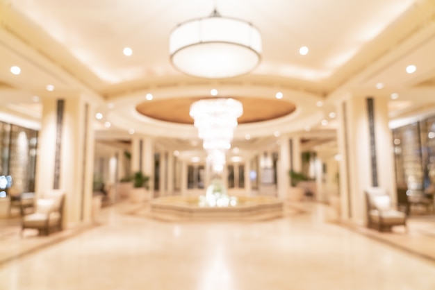 Photo blur luxury hotel lobby