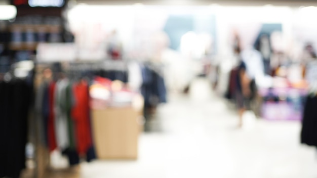 Blur mall and shop background, Store in shopping mall with bokeh light background