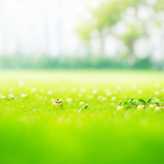 blur natural green abstract background